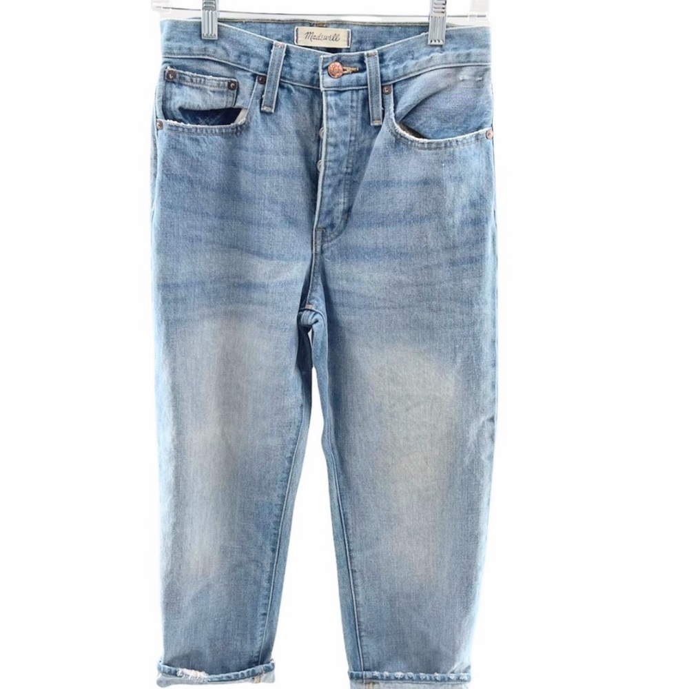 Madewell The Dad Jean Button Fly Denim Jeans Size 24